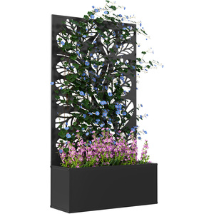 Outsunny Garden Bed with Privacy Screen by Outsunny