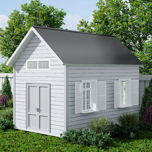 Set of 6 Colored Corrugated Steel Sheets - Charcoal Black / 115cm by komore