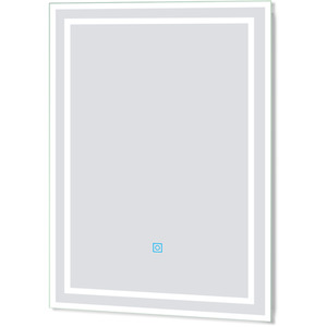 Illuminated LED Bathroom Mirror with Demister Pad - White / 50cm by AicaBathroom