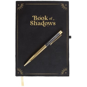 A5 Journal Notebook and Crystal Pen - Book of Shadows by Kingsbury Gifts