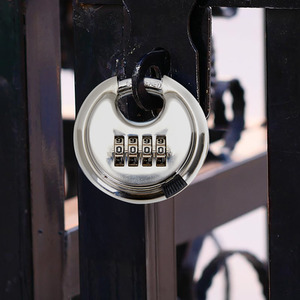 4 Digit Combination Disc Padlock by Livingandhome