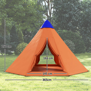 Outsunny 6 Men Tipi Tent by Outsunny