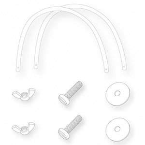 Hood Bars and Fittings - White by Kinder Valley