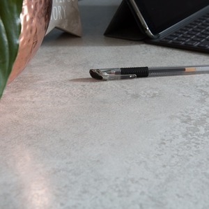 dc fix Avellino Stone Grey Self Adhesive Vinyl Wrap for Worktops and Furniture - Light Grey / 45cm x 2m by d-c-fix