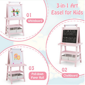 Kids Art Easel by Costway