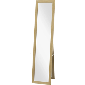 Rustic Full Length Mirror Freestanding Or Hanging - Natural Brown by Pirlo Plush