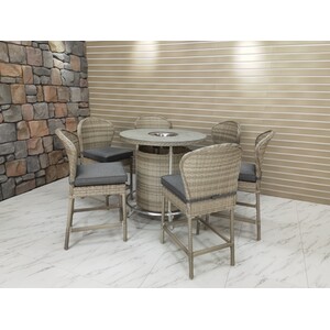 Cambridge 7 Piece Bar Set - Natural by Malay Deluxe