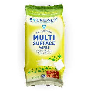 Pack of 80 Eveready Anti Bacterial Surface Wipes by Eveready