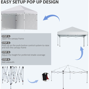 Outsunny 3x3(M) Pop Up Gazebo Party Tent by Outsunny