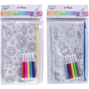 Crafty Club Colour Your Own Pencil Case by Crafty Club