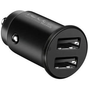 Dual Port In-Car Charger - Black