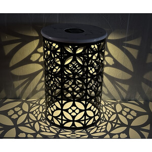 Hudson Solar Table - Black and White