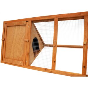 Oypla Wooden Outdoor Triangle Pet Hutch Run Cage by Oypla