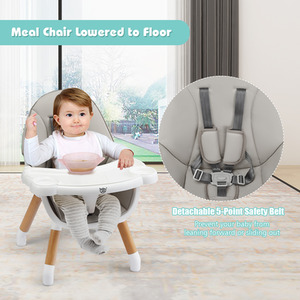 Baby Highchair Infant Feeding Seat - Grey by Costway