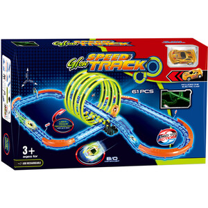 61-Piece Glow Speed Track by Power Track
