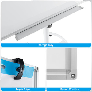 Mobile Magnetic Whiteboard by Costway