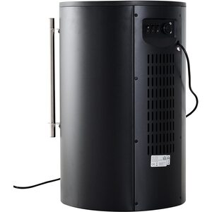 HOMCOM Electric Fireplace Heater 900W,1800W-Black - Black