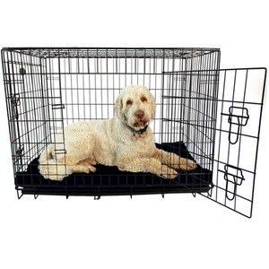 Waterproof Dog Cage Bed in Black - Black / XXL by Actiaspet