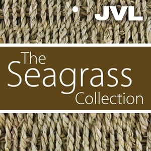 Seagrass Waste Paper Bin - Brown by JVL