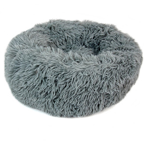 Fluffy Dog Bed in Grey - Grey / XS by Actiaspet