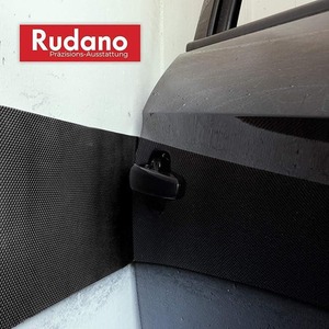 Self-Adhesive Foam Wall and Door Protection 7mm - Black by Rudano