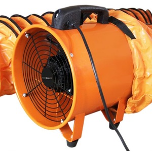 MAXBLAST Dust Extractor 250mm 320W with 12m Duct - Orange by Maxblast