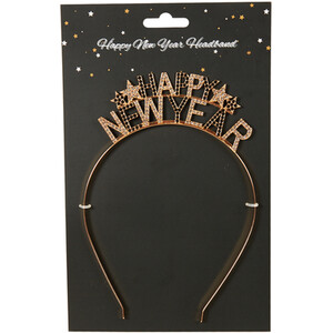 Happy New Year Headband - Gold