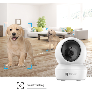 Ezviz C6N 2K 4MP PT Indoor Camera - White - White by Ezviz