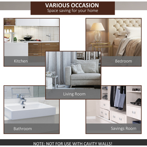 HOMCOM Sliding Barn Door Track - Brown by HOMCOM