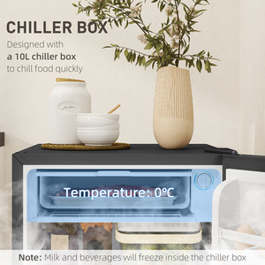 HOMCOM Freestanding Under Counter Fridge by HOMCOM