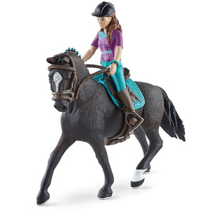 SCHLEICH Horse Club Lisa Storm Toy Figure Set - Black by SCHLEICH