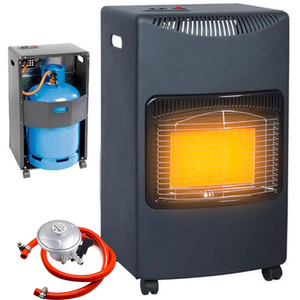 4.2Kw Calor Gas Portable Cabinet Heater - Black by Downton