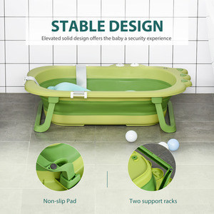 Baby Bath Tub for Toddler - Green by HOMCOM