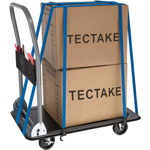 Folding Trolley with Brakes - Black / 73cm by tectake