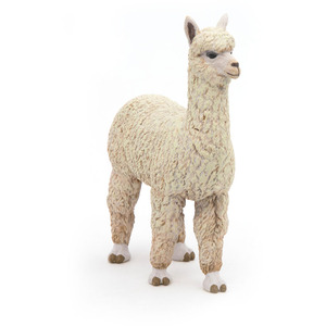 PAPO Wild Animal Kingdom Alpaca Toy Figure - White by PAPO