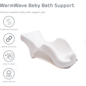 WarmWave Baby Bath Support suitable from birth - White by BabyDam