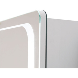 Wall-Mounted LED Bathroom Mirror Cabinet - Silver by Livingandhome