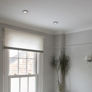 4 Pack Bathroom Shower IP65 Gloss Black Chrome GU10 Ceiling Downlights - Black by ValueLights