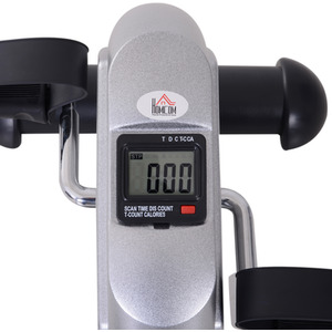 HOMCOM Mini Exercise Bike - Silver by HOMCOM