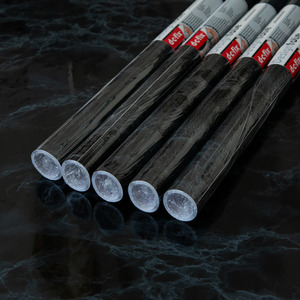 dc fix Marble Black Self Adhesive Vinyl Wrap for Worktops and Furniture - Black / 67.5cm x 2m (pack of 5) by d-c-fix