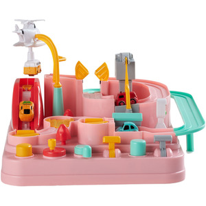 Kidkid Car Adventure Toy Set - Pink by Kidkid