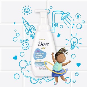 Dove Kids Care Body Wash Cotton Candy Hypoallergenic Foaming Wash, 400ml - Buy 2 / 2x by Dove