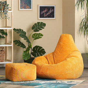 icon Dalton Gaming Bean Bag Chair and Footstool, Corduroy by icon