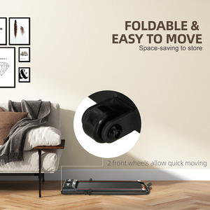 HOMCOM Folding Walking Treadmill Aerobic Walking Exercise Machine LED by HOMCOM