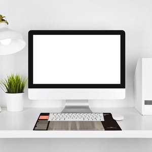 Multifunctional and Eco-friendly Office Desk Mouse Mat - Black by Aquarius