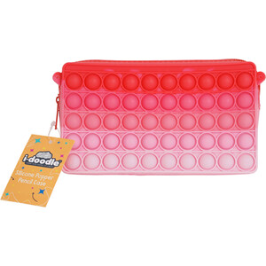 Silicone Popper Pencil Case - Blue by i-doodle