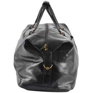 Extra Large Leather Travel Holdall 2081 - Black/vt by Ashwood Leather