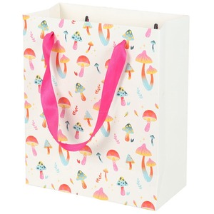 Funky Fungi Mushroom Print Gift Bag - Medium - Multicolour by Kingsbury Gifts