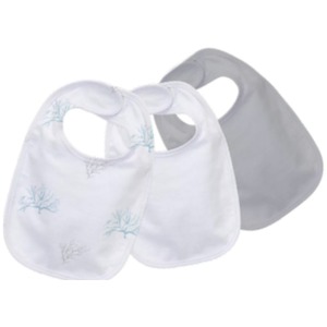 3 Pack Muslin Bibs - Coral by Petite Piccolo