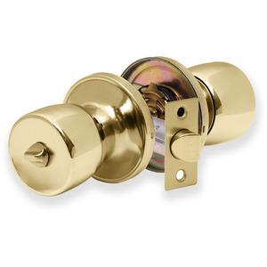XFORT Tulip Privacy Knob Set - Polished Brass by XFORT